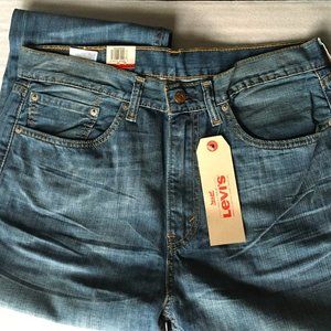 Men's Levis 505 Regular Fit Jeans Medium Wash 34x32